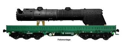 NPE Modellbau NW22942 - H0 - Schwerlastwagen Samms als Bahndienstwagen RAW Meinigen mit Reko-Kessel, DB, Ep. IV - Exklusiv